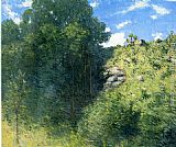 Julian Alden Weir Paintings - Ravine near Branchville by Julian Alden Weir